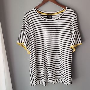 NWT womans plus size 2x navy striped tp